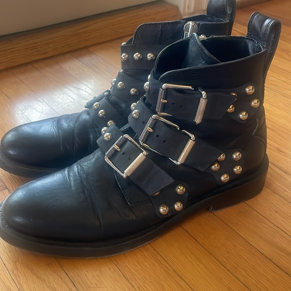 Zadig & Voltaire Laureen Studded Spikes Ankle Boots - Picture 4 of 12